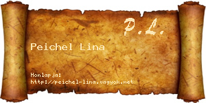 Peichel Lina névjegykártya